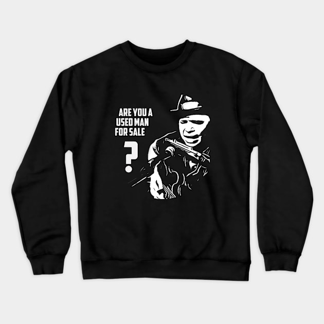 Used Guitar Player (light on dark) Crewneck Sweatshirt by icepickphil